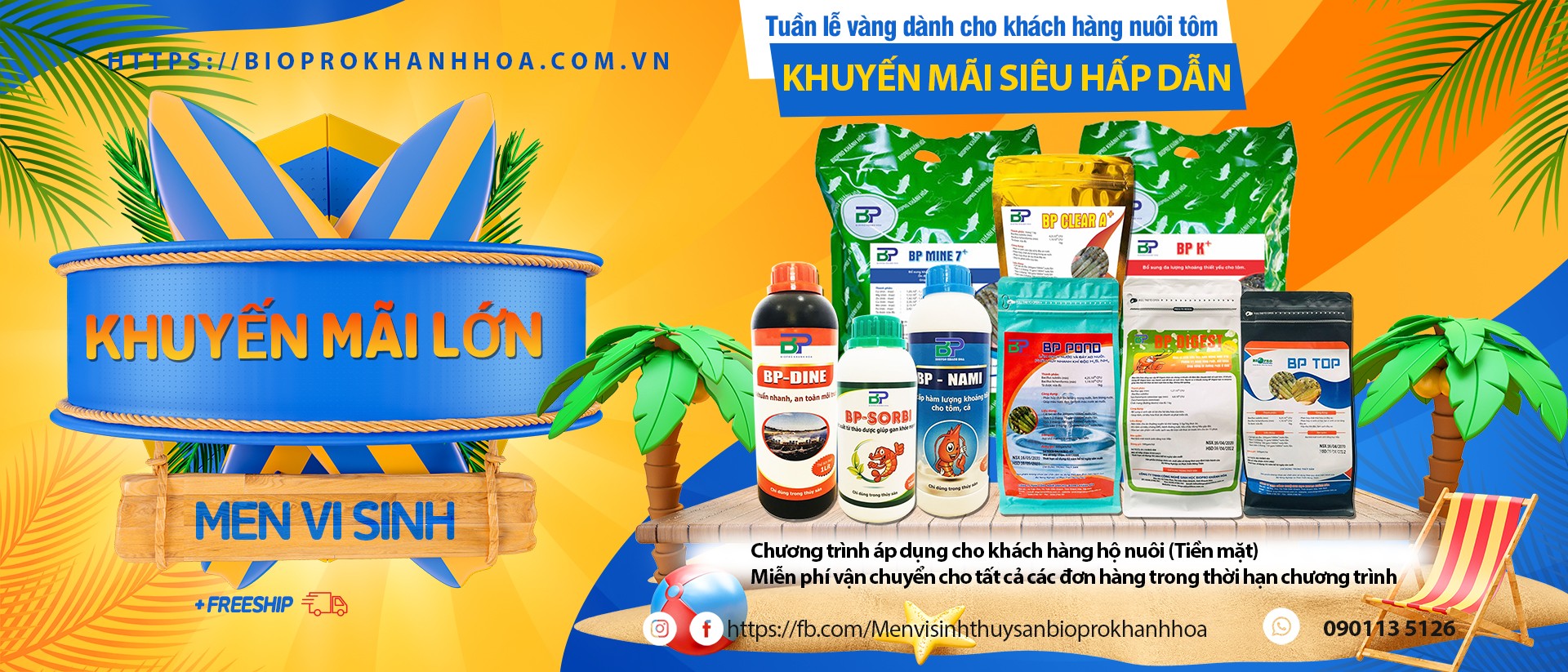 Khuyến mãi • MEN VI SINH - BIOPRO KHÁNH HOÀ